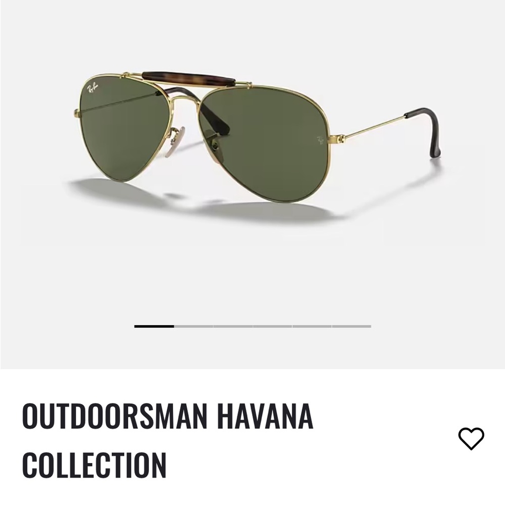 NTW Ray-Ban Outdoorsman Havana Collection Aviator Sunglasses